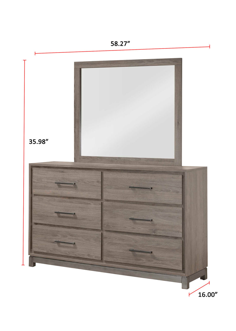 River Brown Panel Bedroom Set