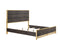 Trevor Brown/Gold Panel Bedroom Set