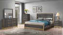 Trevor Brown/Gold Panel Bedroom Set