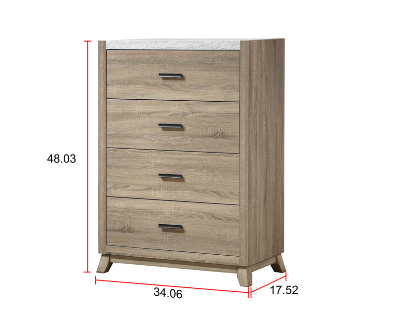 Tilston Natural Panel Bedroom Set