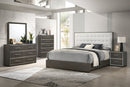 Sharpe Brown Upholstered Panel Bedroom Set