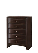 Emily Dark Cherry Storage Platform Bedroom Set