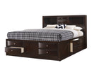 Emily Dark Cherry Storage Platform Bedroom Set