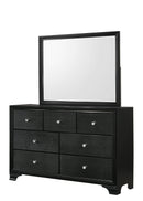 Micah Black LED Upholstered Panel Youth Bedroom Set