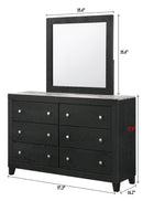 Cadence Black LED Panel Bedroom Set