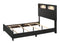 Cadence Black LED Panel Bedroom Set