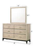 Akerson Driftwood Panel Bedroom Set