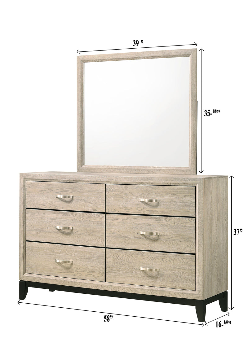 Akerson Driftwood Panel Bedroom Set