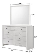 Denker White Panel Bedroom Set