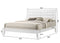 Evan White King Panel Bed