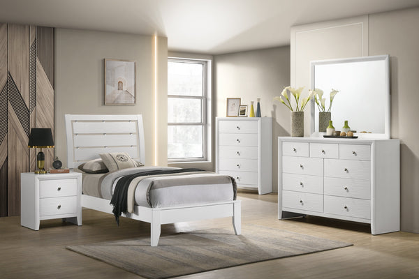 Evan White Panel Youth Bedroom Set