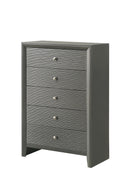 Denker Gunmetal Panel Bedroom Set