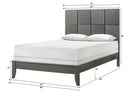 Denker Gunmetal Panel Bedroom Set