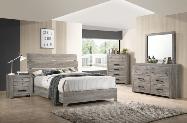 Tundra Gray Platform Bedroom Set