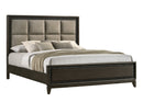 Saratoga Brown King Upholstered Panel Bed