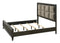 Saratoga Brown King Upholstered Panel Bed