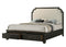 Hamilton Dark Brown Upholstered Storage Platform Bedroom Set