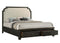 Hamilton Dark Brown Queen Upholstered Storage Platform Bed