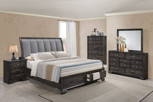 Jaymes Gray Storage Platform Bedroom Set