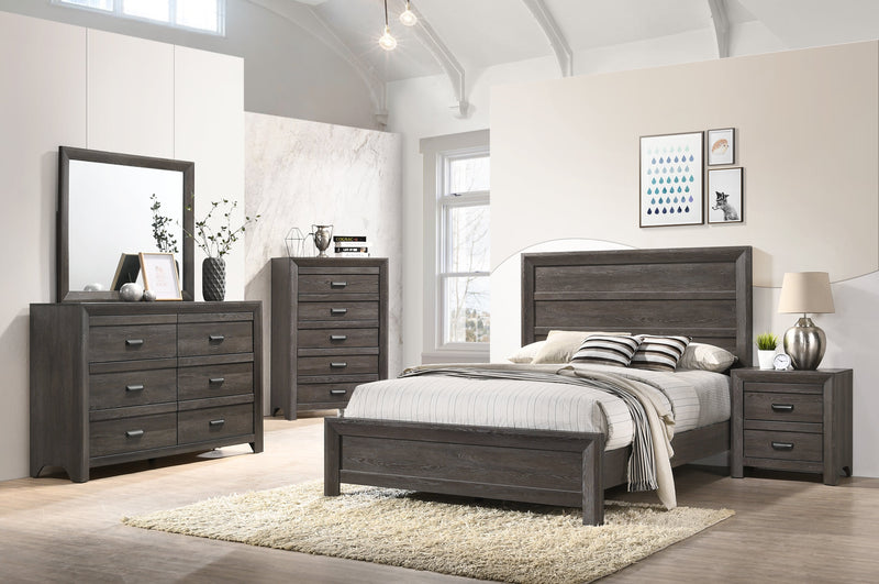 Adelaide Brown Queen Panel Bed