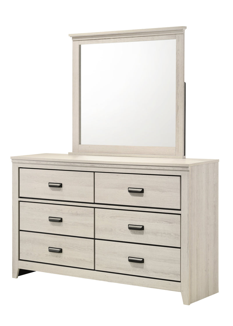 Carter White Dresser Mirror