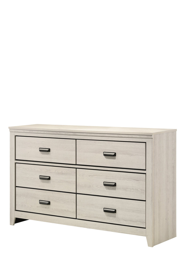 Carter White Platform Bedroom Set