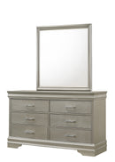 Amalia Champagne Silver Panel Youth Bedroom Set