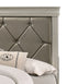 Amalia Champagne Silver Queen Panel Bed