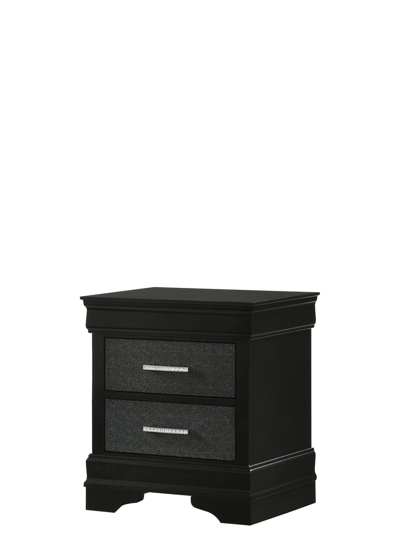 Amalia Black Nightstand