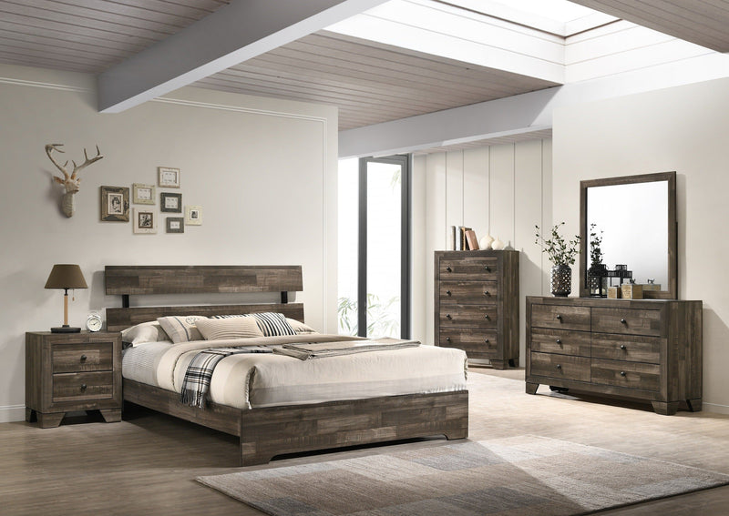 Atticus Brown Platform Bedroom Set