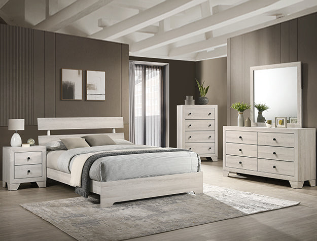 Atticus White Full Platform Bed