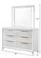 Cressida White Upholstered LED Panel Bedroom Set