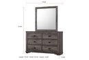 Coralee Gray Sleigh Bedroom Set