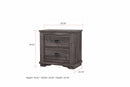 Coralee Gray Sleigh Bedroom Set