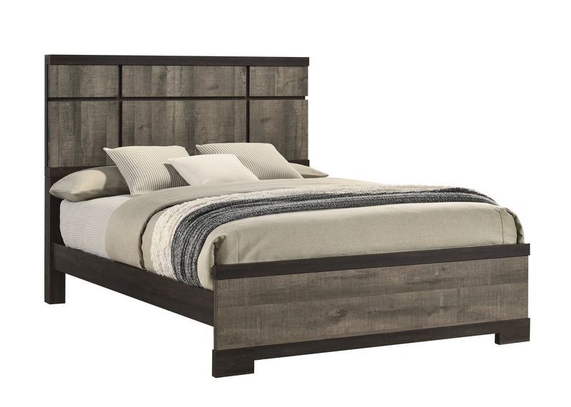 Remington Brown/Gray King Panel Bed