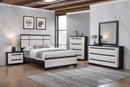 Remington Black/White Panel Bedroom Set