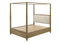 Sienna Rustic Natural Canopy Platform Bedroom Set