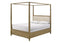 Sienna Rustic Natural Canopy Platform Bedroom Set