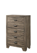 Millie Brownish Gray Panel Bedroom Set