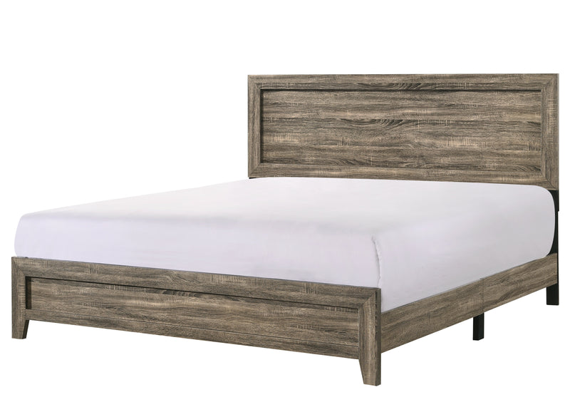 Millie Brownish Gray Panel Bedroom Set