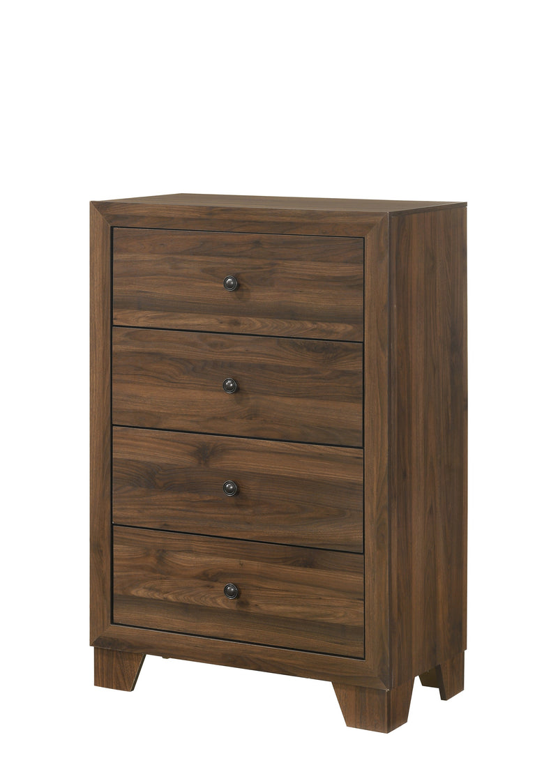 Mille Cherry Brown Upholstered Youth Bedroom Set