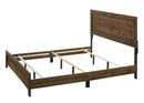 Millie Cherry Brown King Panel Bed