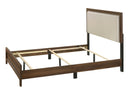 Mille Cherry Brown Twin Upholstered Bed