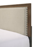 Mille Cherry Brown Twin Upholstered Bed