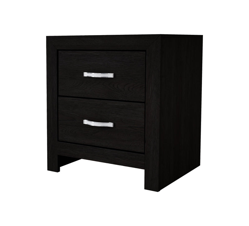 Jaylen Black LED Panel Bedroom Set