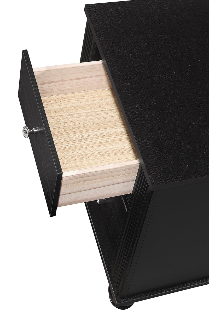 Gaston Black Nightstand