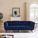 Addison Navy Blue Velvet Large Sofa