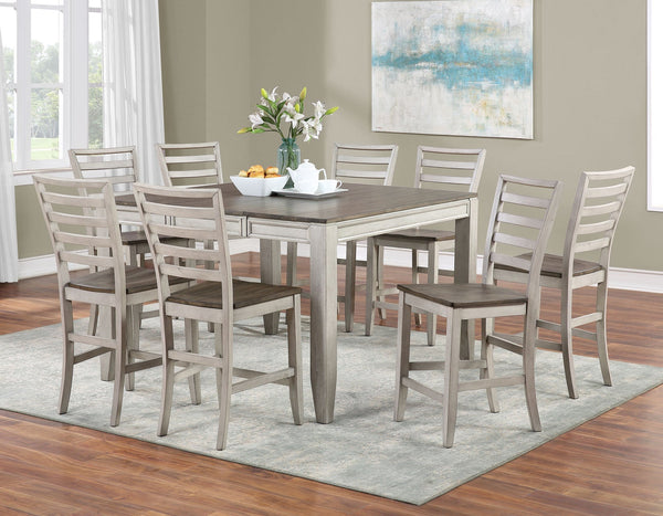 Abacus 5-Piece Counter Dining Set(Counter Table & 4 Counter Chairs)