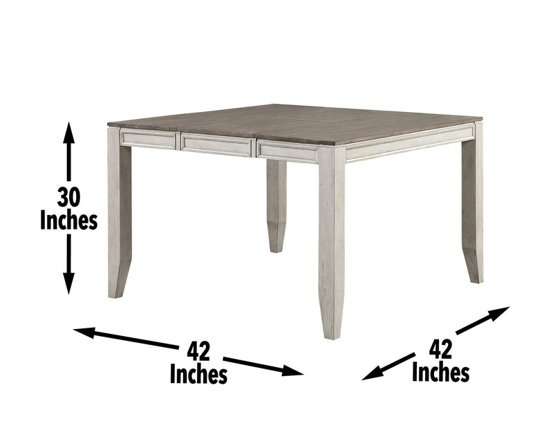 Abacus 54-inch w/18-inch Butterfly Leaf Counter Table