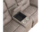 Abilene Manual Reclining Console Loveseat, Tan